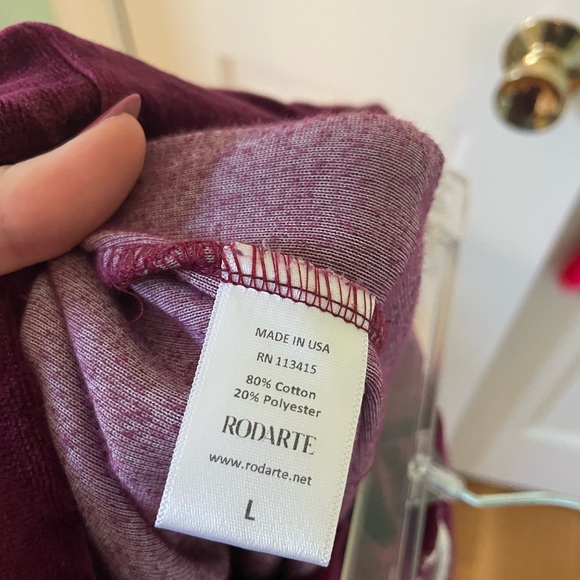 Rodarte Velvet Raspberry Sweatpants - Picture 3 of 5